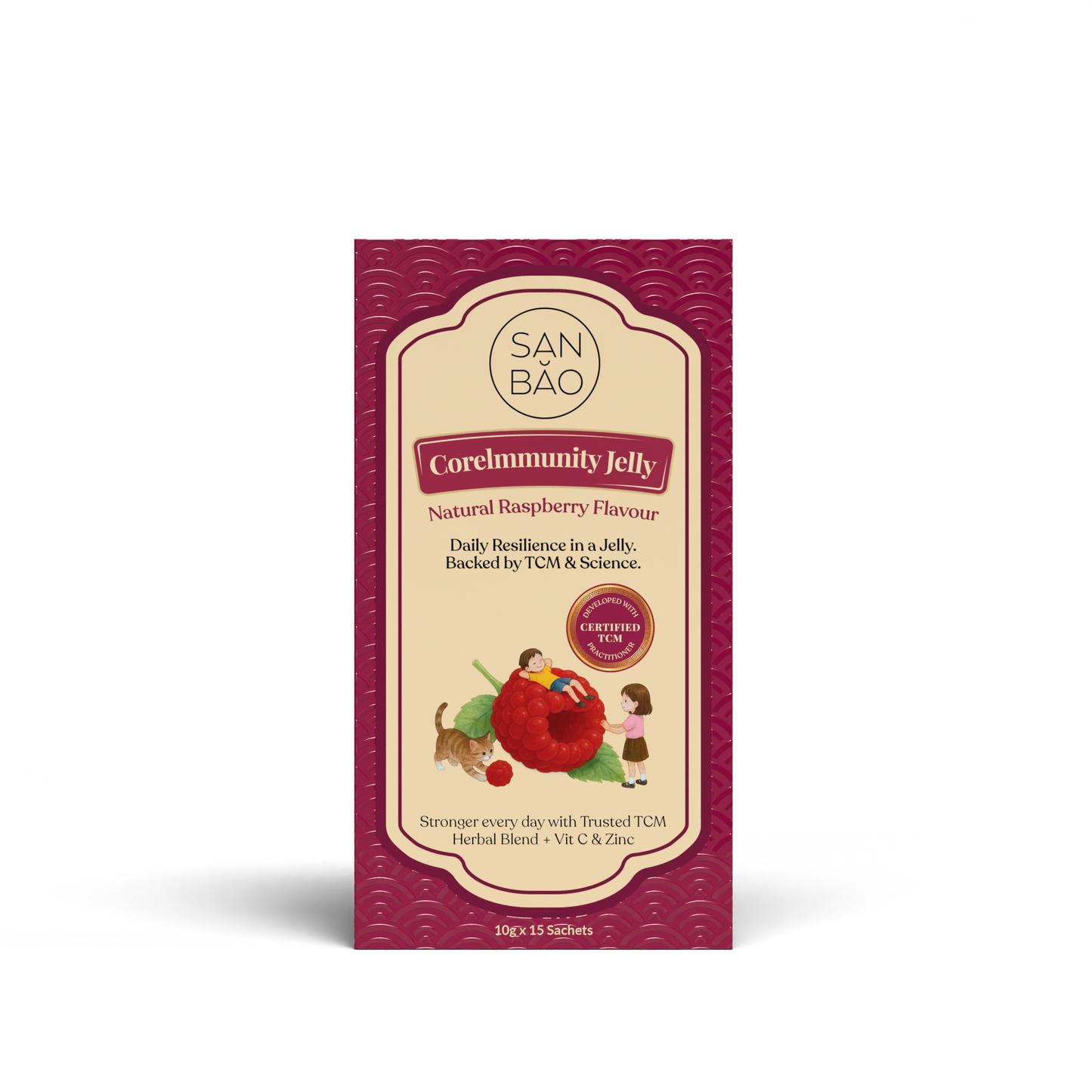 CoreImmunity Jelly Raspberry Flavour | 15 Jellies per box
